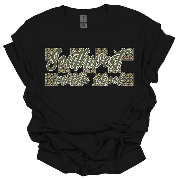 Southwest Middle School School Checkered Camo