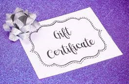 Gift Certificate