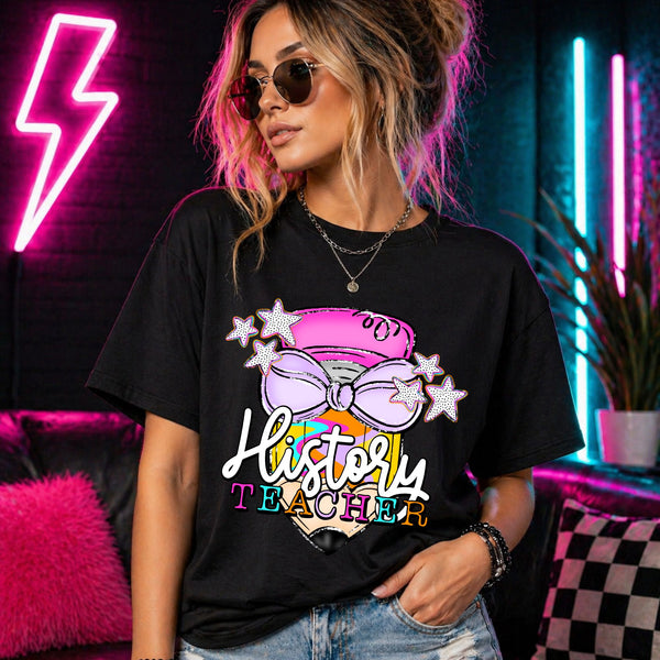 Neon Pencil - History Teacher
