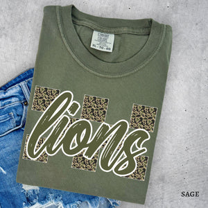 Lions Checkered Camo