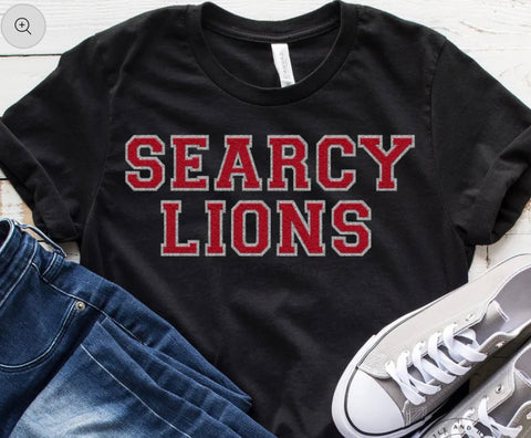 Searcy Lions Faux Chenille Letters
