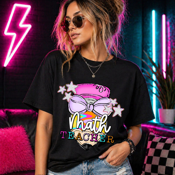 Neon Pencil - Math Teacher