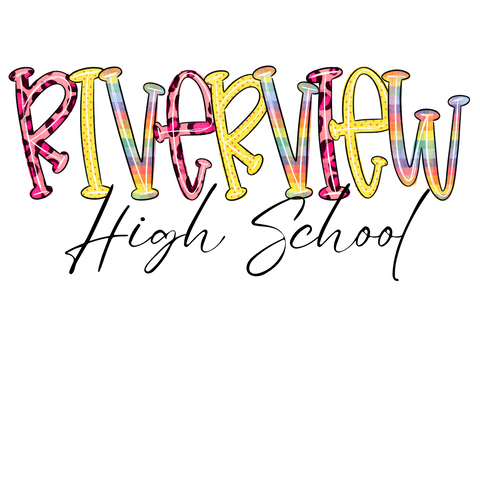 Riverview High School Funky Letters
