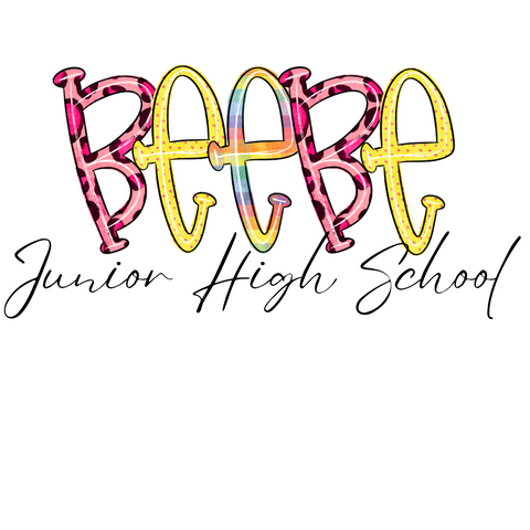Beebe Junior High School Funky Letters