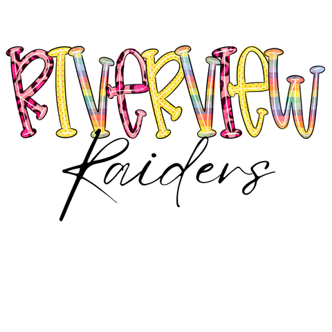 Riverview Raiders Funky Letters