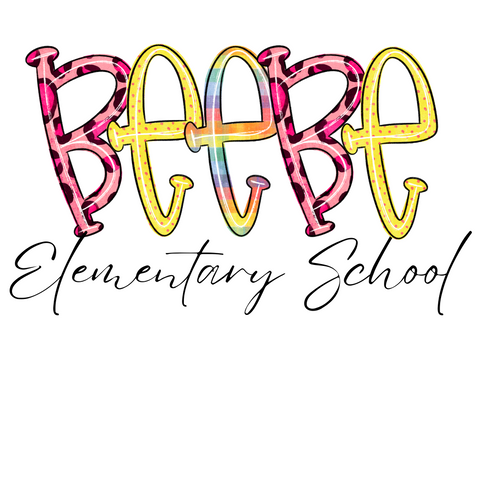 Beebe Elementary School Funky Letters