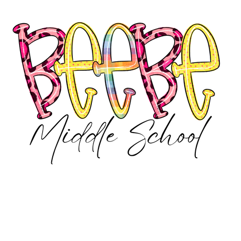 Beebe Middle School Funky Letters