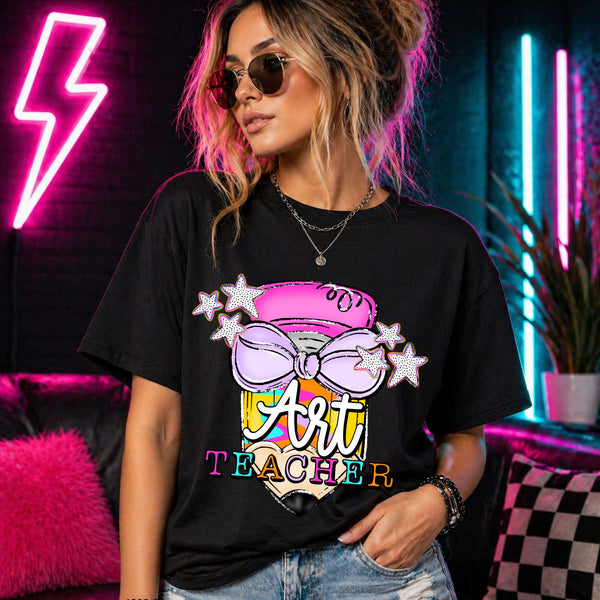Neon Pencil - Art Teacher