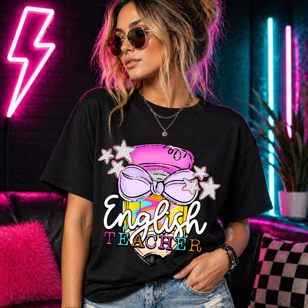 Neon Pencil - English Teacher
