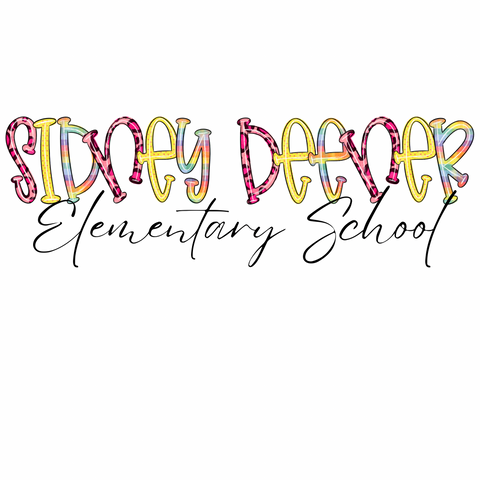 Sidney Deener School Funky Letters