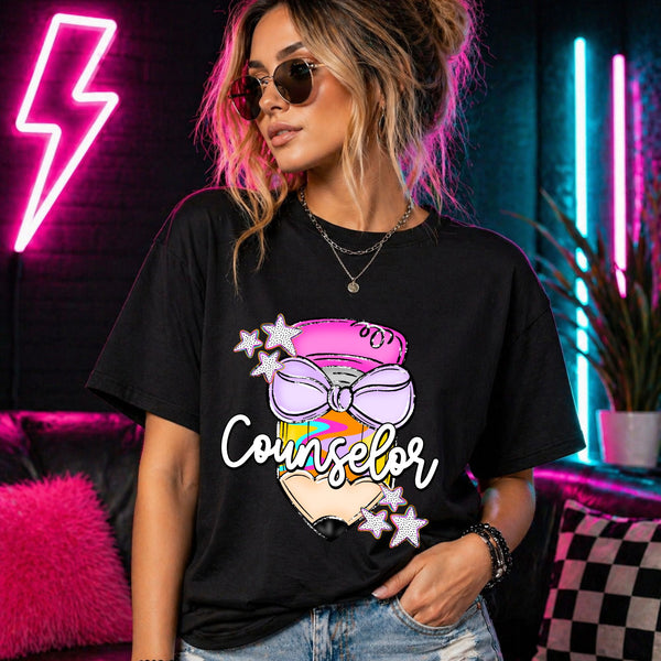 Neon Pencil - Counselor