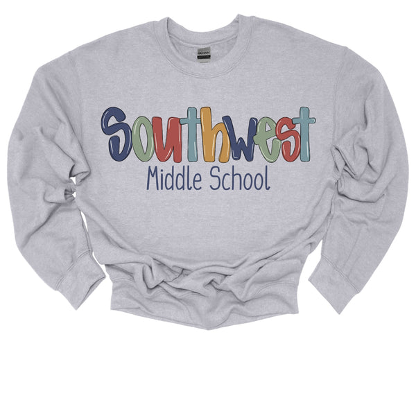 Southwest Middle School Rustic Doodle