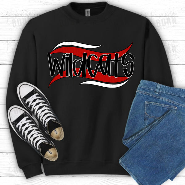 Wildcats Mascot Waves