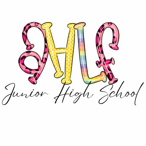 Ahlf Junior High School Funky Letters