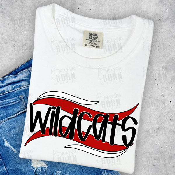 Wildcats Mascot Waves