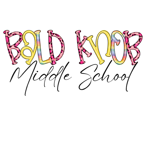 Bald Knob Middle School Funky Letters