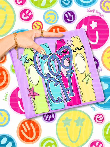 Coach Neon Crayons