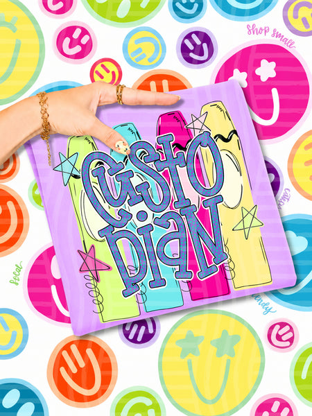 Custodian Neon Crayons