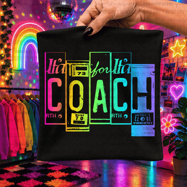 Coach Neon Plate