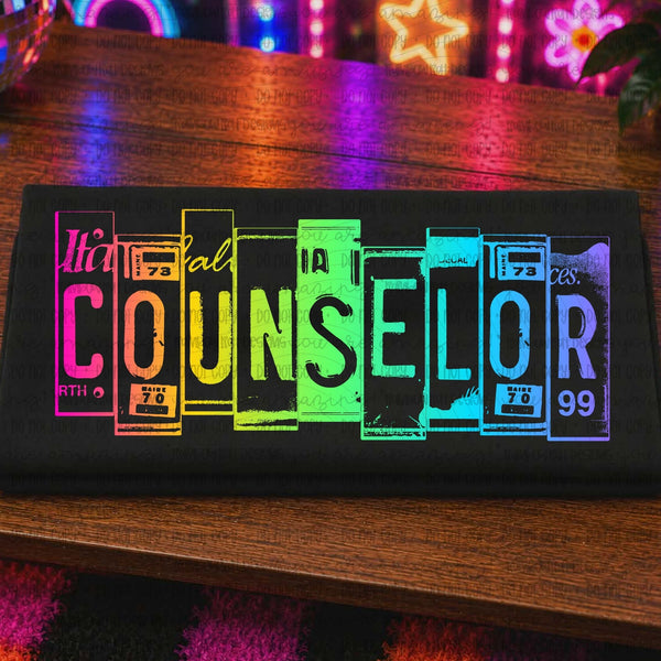 Counselor Neon Plate