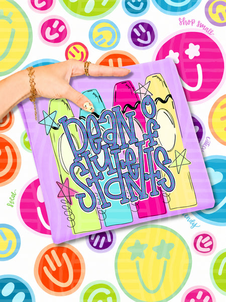 Dean of Students Neon Crayons