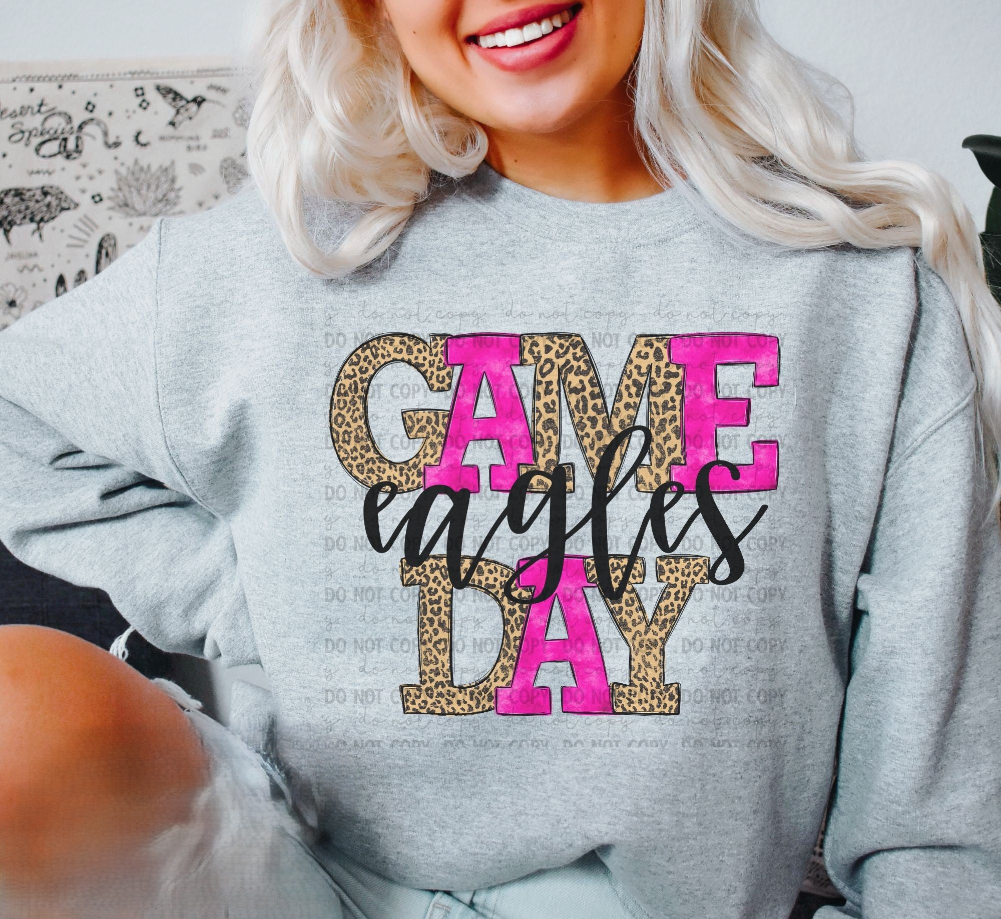 Eagles Game Day - Hot Pink / Leopard