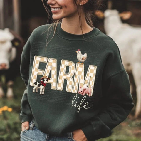 Farm Life Faux Embroidery Sequin (Closes 2/22)