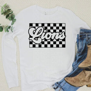 Lions Vintage Checker - ADULT ONLY