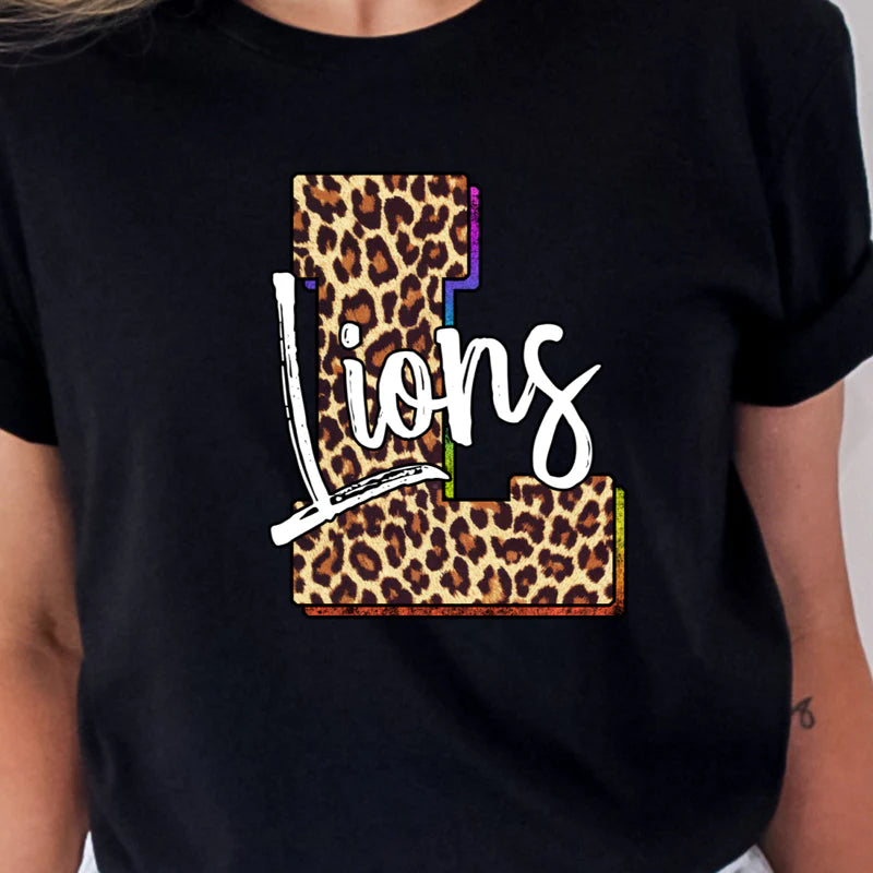 Leopard Colorful Outline Lions - ADULT ONLY