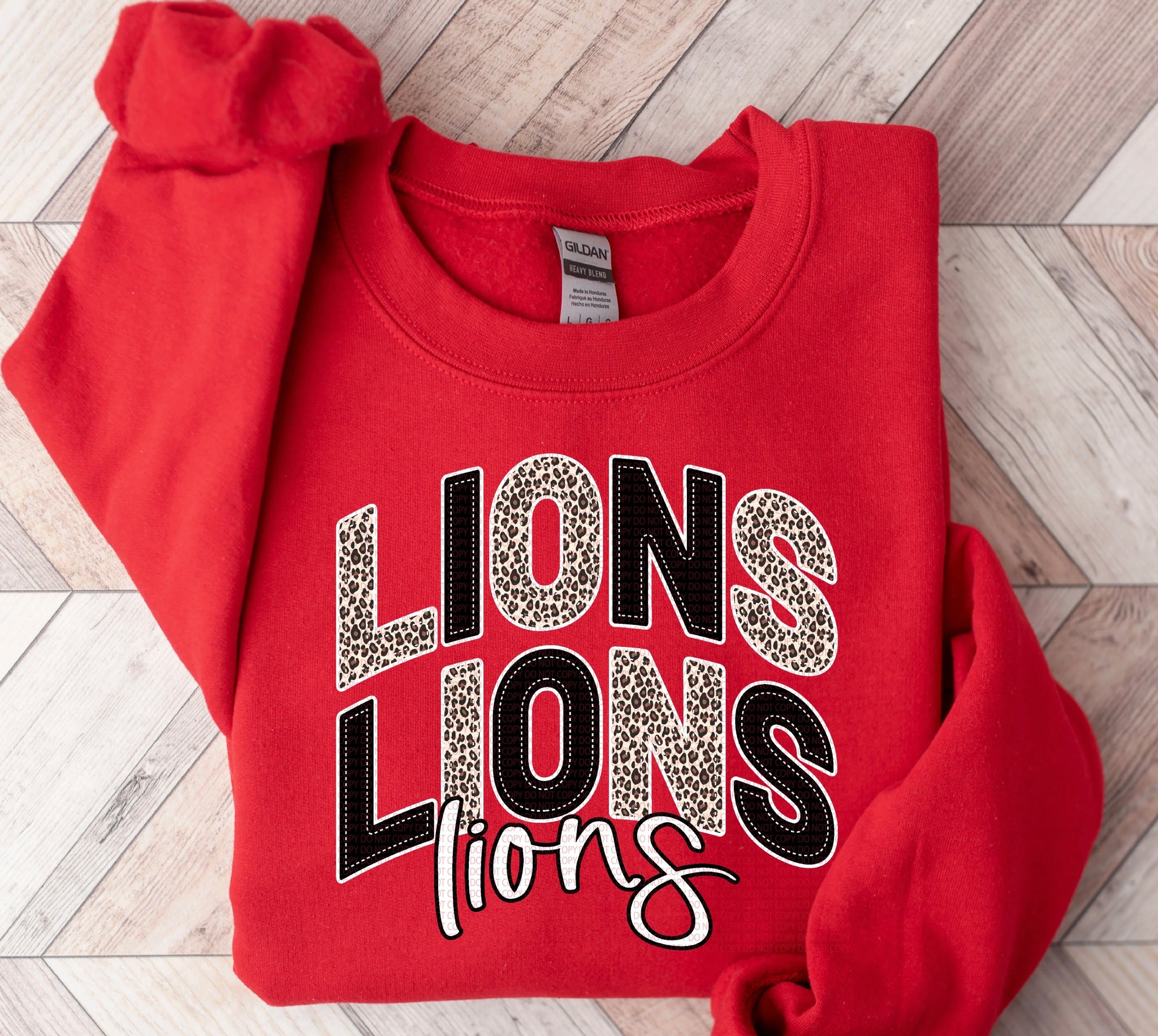 Lions Leopard Faux Appliqué - ADULT ONLY