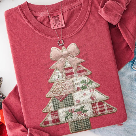 Faux Quilted Christmas Tree (Closes 10/11)