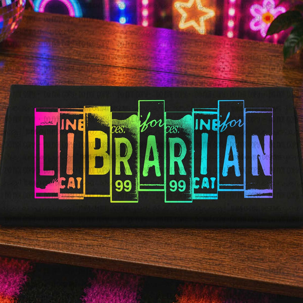 Librarian Neon Plate