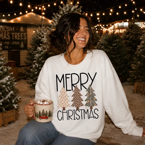 Merry Christmas Patterned Trees (Closes 10/3)