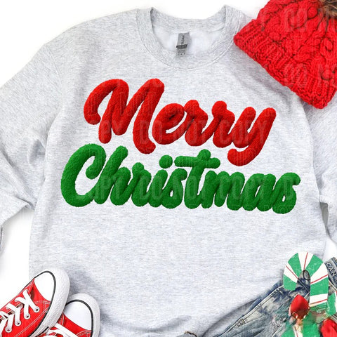 Merry Christmas - Faux Fuzzy Letters (Closes 10/11)
