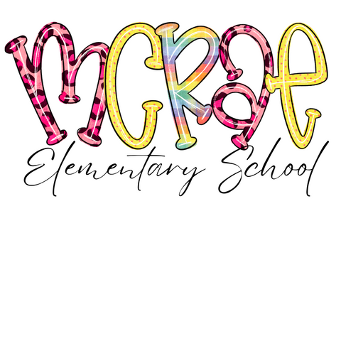McRae Elementary School Funky Letters