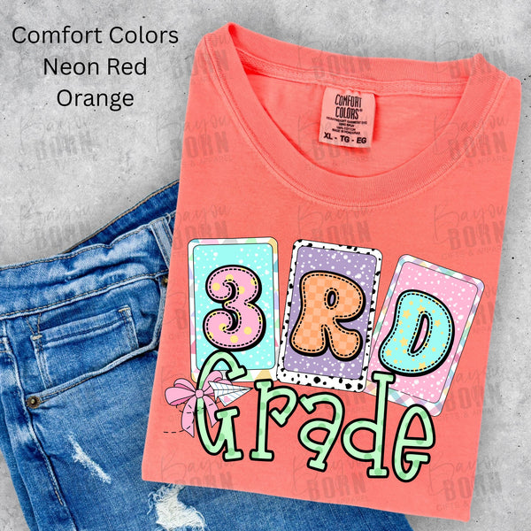 Pastel Cards Grade Levels (Pre-K - 5th Grade)