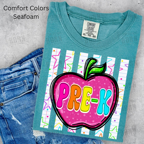 Apple Stripes Grade Levels (Pre-K - 6th Grade)