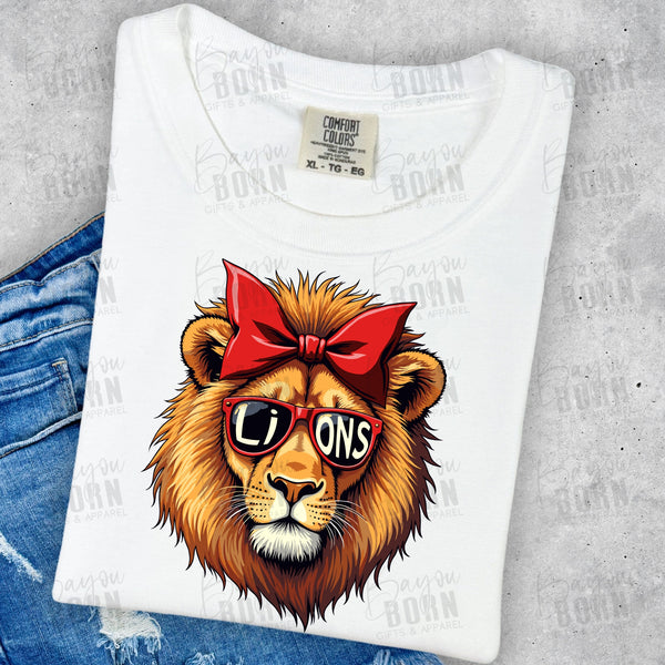 Lady Lion Red Bow