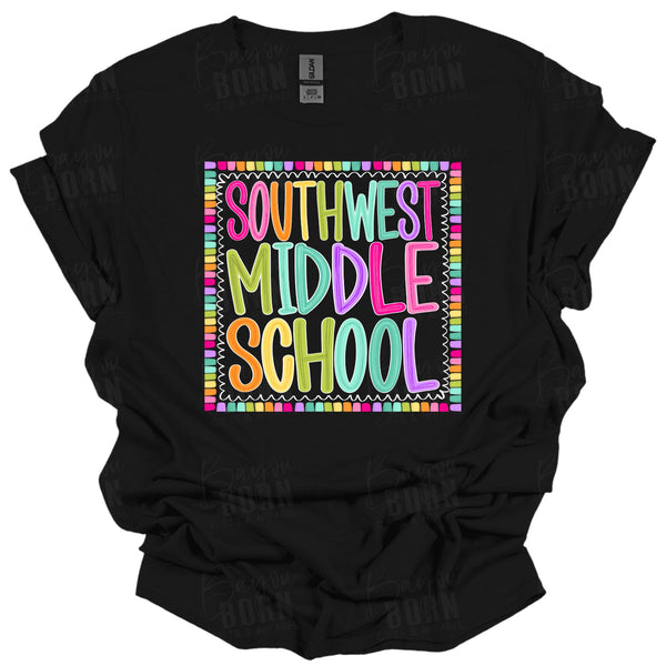Southwest Middle School School Chalkie Letters
