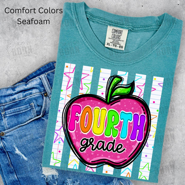 Apple Stripes Grade Levels (Pre-K - 6th Grade)