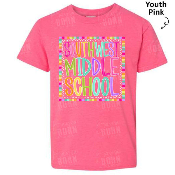 Southwest Middle School School Chalkie Letters