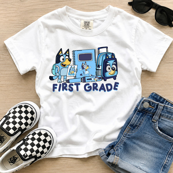 Blue Grade Levels (1st - 5th Grade) CAN BE PERSONALIZED