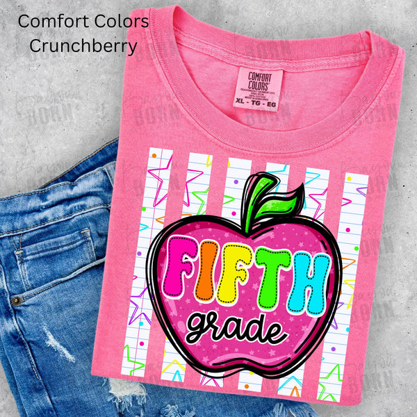 Apple Stripes Grade Levels (Pre-K - 6th Grade)