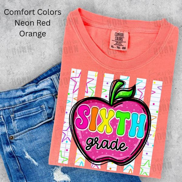 Apple Stripes Grade Levels (Pre-K - 6th Grade)