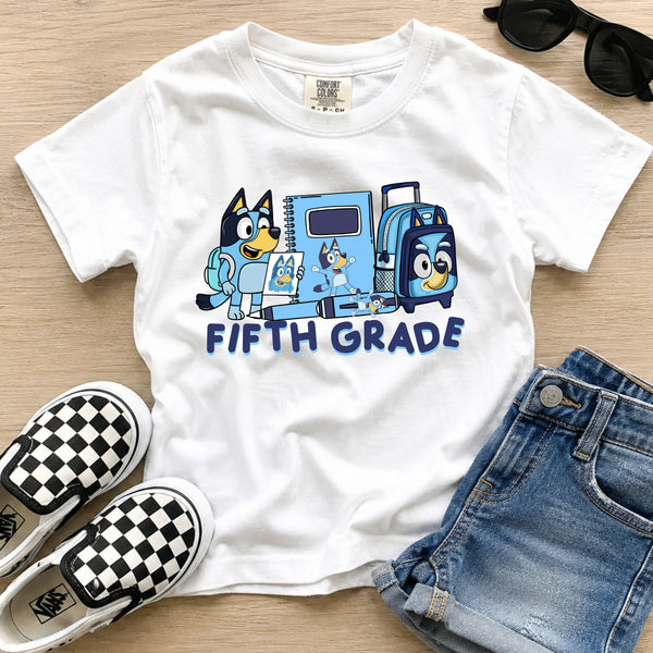 Blue Grade Levels (1st - 5th Grade) CAN BE PERSONALIZED