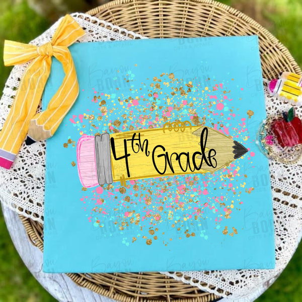 Paint Splatter Pencil - Personalized (Closes 6/13)