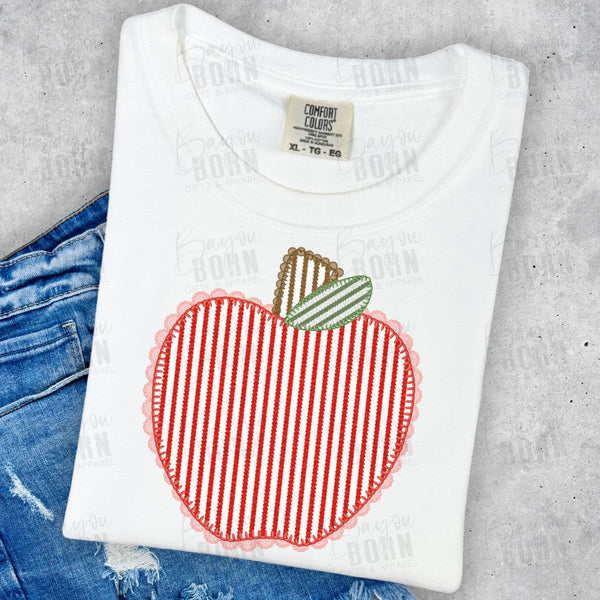 Seersucker Apple - With or Without Personalization (Closes 6/13)