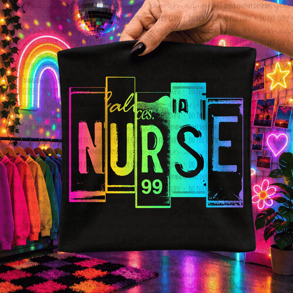 Nurse Neon Plate