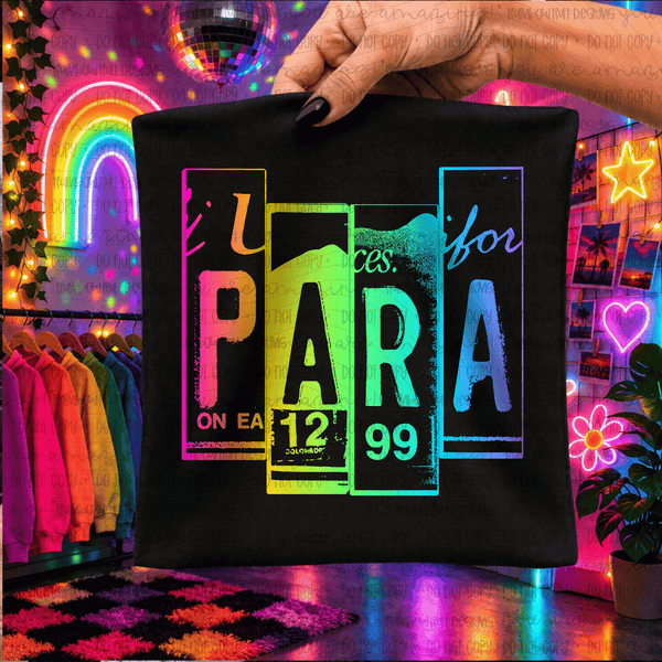 Para Neon Plate
