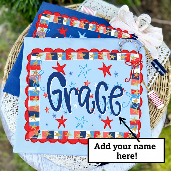 Stars & Stripes Frame - Personalized (Closes 6/20)